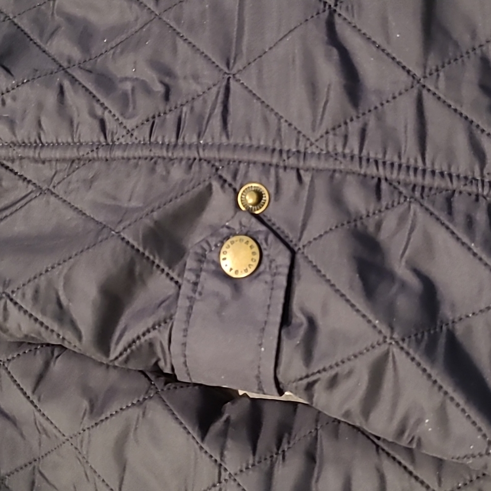 Good Condition Barbou Blue Calvary PolarQuilt Jacket Size 4 - Picture 4 of 7